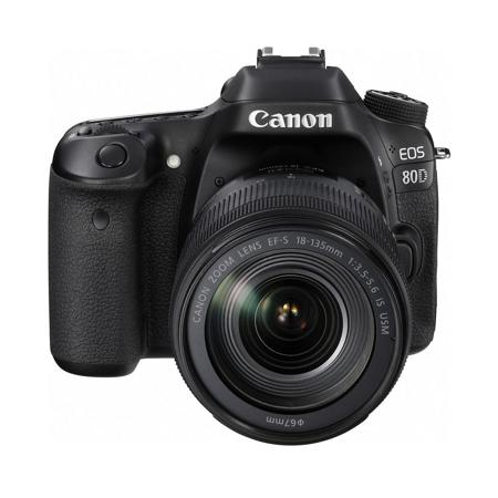Canon EOS 80D DSLR with 18-135mm USM Lens and Printer Kit